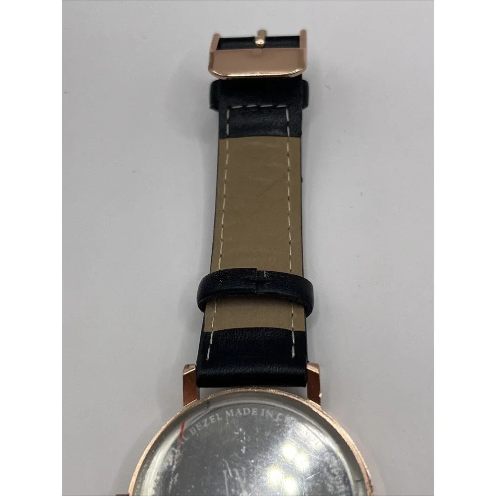 INC Women's Quartz‎ Watch Rose Gold Case Glitter Marble Dial- New Battery